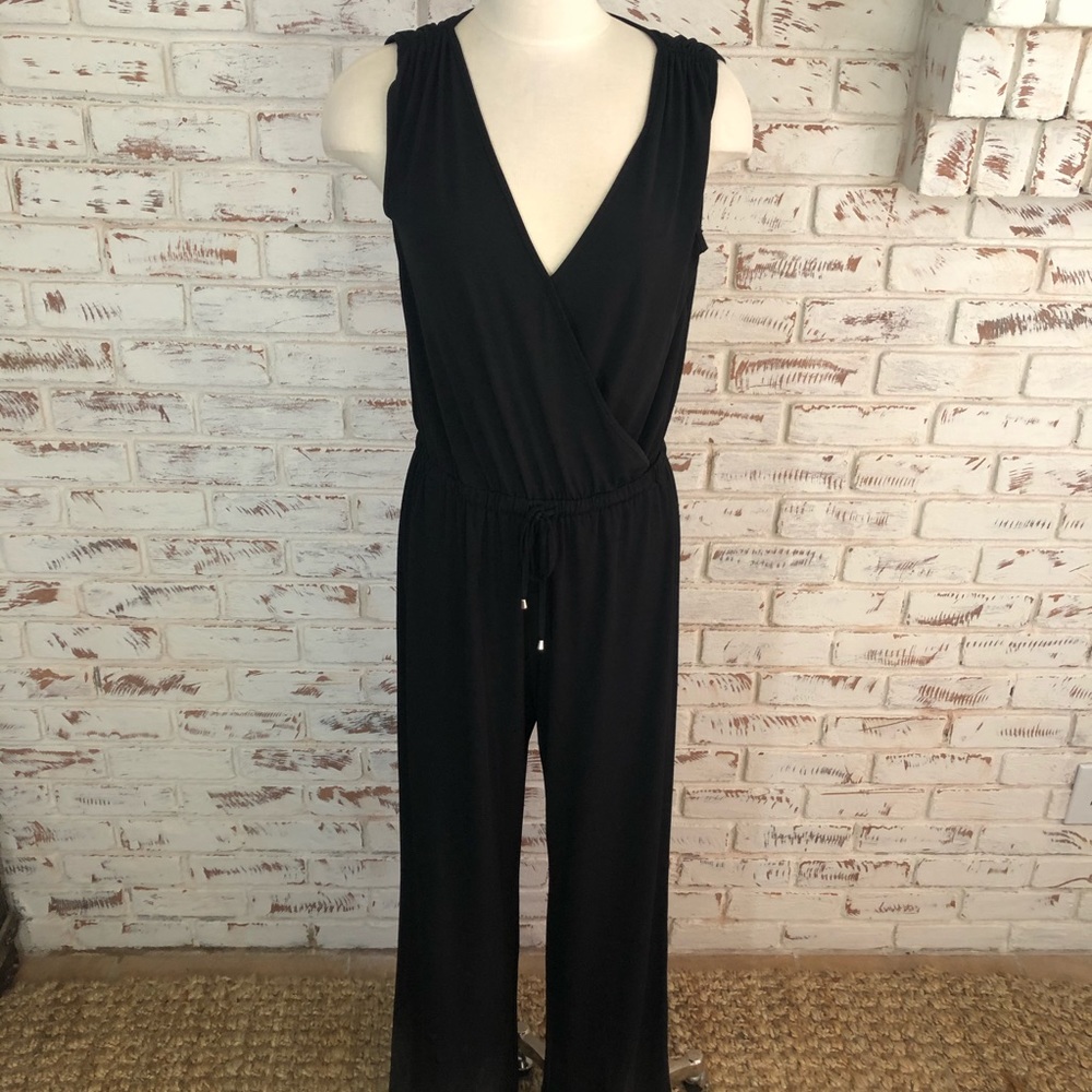 Spense Vneck Jumpsuit Black Large